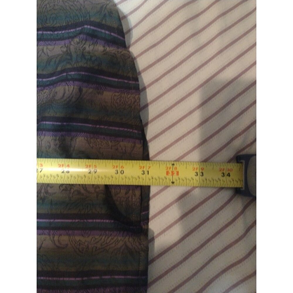 New MEN'S Malibu Cowboy 2XL Shirt Long Sleeve Multicolor Stripe Western Button - Picture 11 of 11